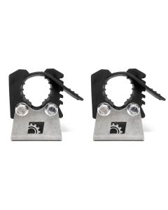 BuiltRight Industries Riser Mount (Pair) - Includes 1in-2.25in Clamps - 104005