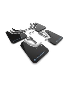 Rally Armor 2025 Hyundai Ioniq 5 N Black Mud Flap w/Light Blue Logo - MF117-UR-BLK-PBL