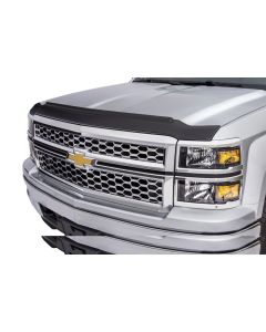 AVS 11-14 GMC Sierra 2500 Aeroskin II Textured Low Profile Hood Shield - Black - 436029