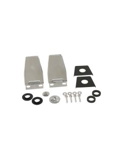Kentrol 87-06 Jeep Wrangler TJ/YJ Hardtop Liftgate Hinge Pair - Polished Silver - 30516