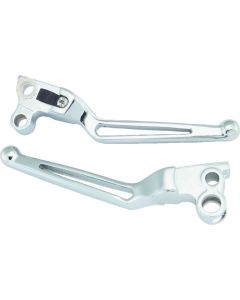 Bikers Choice 82-95 Big Twin & XL Chrome Custom Slotted Lever Set - 491253