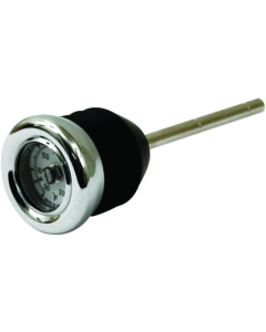Bikers Choice Chrome Oil Tank Temperature Gauge Replaces 62845-00 00-17 Softails 2 7/8 Long - 490636