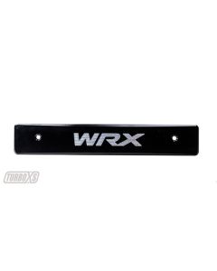 Turbo XS 08-14 Subaru WRX/STi Billet Aluminum License Plate Delete Black Machined WRX Logo - WS08-LPD-BLK-WRX