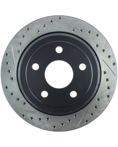 StopTech Slotted & Drilled Sport Brake Rotor 11-17 Jeep Grand Cherokee (Excludes SRT8) - 127.58007R