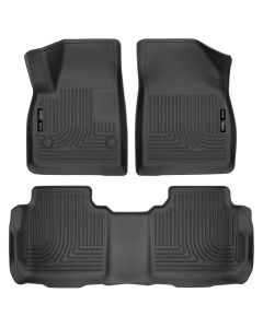 Husky Liners Weatherbeater 17-23 Cadillac XT5 / 17-23 GMC Acadia Front & 2nd Seat Floor Liners - Blk - 99141