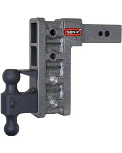 Gen-Y Mega Duty 2.5in Shank 9in Drop 3.5K TW 32K Hitch w/GH-0161 Dual-Ball/Pintle Lock - GH-1624