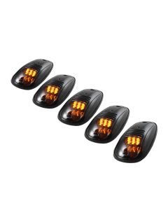 Xtune 5 pcs Roof Cab Marker Parking Running Lights Smoked ACC-011 - 5028198