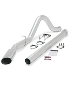 Banks Power 15 Ford 6.7L F250-350-450 CCSB/CCLB SRW Monster Exh Sys - SS Single Exh w/ Chrome Tip - 49792