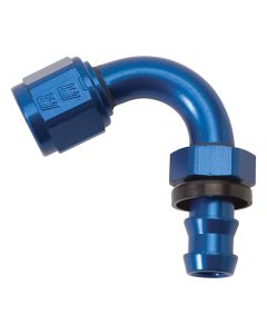 Russell Performance -8 AN Twist-Lok 150 Degree Hose End (3/4in Radius) - 626040