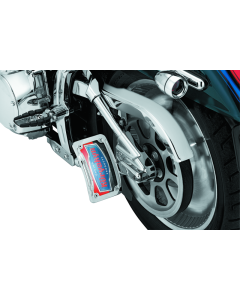 Kuryakyn Lighted Curved Vertical Side Mount License Plate Holder - 9251
