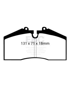 EBC Brakes Greenstuff 7000 & Redstuff Premium Street Front Disc Brake Pad Set FMSI D609 Porsche Fron