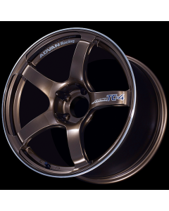Advan TC4 18x8.5 +45 5-114.3 Racing Umber Bronze & Ring Wheel - YAD8H45EUAR