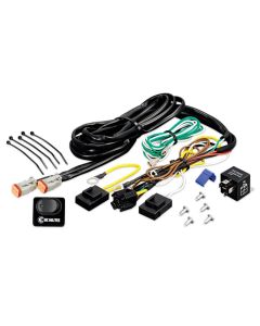 KC HiLiTES Wiring Harness w/40 AMP Relay & LED Rocker Switch (Up to 2 - 130w Lights) - 6315