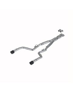 MBRP 3" Catback Dual Rear Street Profile w/ Dual Carbon Fiber Tips Dodge Charger 2017-2022- MBRP-S71 - S71173CF