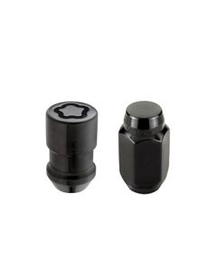 McGard 6 Lug Hex Install Kit w/Locks (Cone Seat Nut) M12X1.5 / 13/16 Hex / 1.5in. Length - Black - 84658