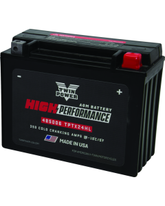 Twin Power YTX-24HL High Performance Battery Replaces H-D 66010-82A Made in USA 350 CCA - 485006