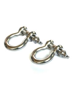 Rugged Ridge Stainless Steel 3/4in D-Shackles - 11235.05