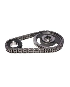 COMP Cams Hi-Tech Roller Timing Set FF for Small Block Chevy 283-400 1962-1996, Steel Gears, Black Finish, Double Roller - 3130CPG