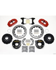 Wilwood Forged Narrow Superlite 4R Big Brake Rear Parking Brake Kit - Drilled and Slotted Rotor - Re