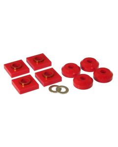 Prothane 76 & Earlier Ford F150/250 Transfer Case Mounts - Red - 6-1601