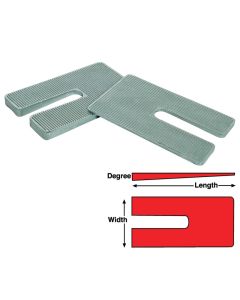 SPC Performance ZINC SHIMS 2.5x5x3.5 deg. - 10463