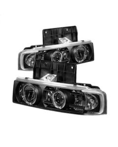 Spyder Chevy Astro 95-05/GMC Safari 95-05 Projector Headlights LED Halo Black PRO-YD-CA95-HL-BK - 5009210