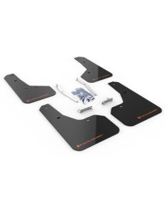 Rally Armor Black UR Mud Flap w/ Orange Logo Subaru Forester 2019- RALL-MF52-UR-BLK/OR