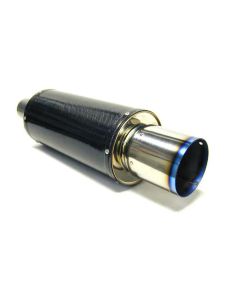 HKS Universal Carbon-Ti Cat-back Exhaust - 170mm Shell/75mm Diameter - 31012-BA001
