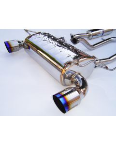 Invidia 02-08 Nissan 350z Gemini Single Layer Titanium Tip Cat-back Exhaust - HS02N3ZGIT
