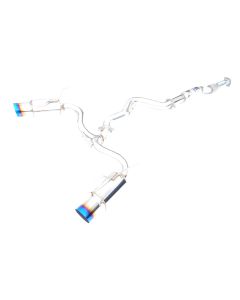 Invidia 08-11 STi Hatch / 11 WRX Hatch Dual N1 Single Layer Titanium Tipped Cat-back Exhaust - HS08STIGTT