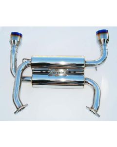 Invidia 09+ FX35 2/4WD Gemini Single Layer Titanium Tip Cat-back Exhaust - HS09IFXGIT