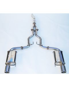 Invidia 15+ Ford Mustang Ecoboost 2.3L Q300 Cat-Back Exhaust w/ Stainless Steel Tip - HS14FM4G3S