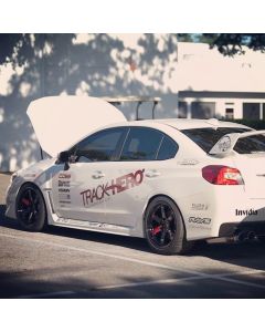 Invidia 15+ Subaru WRX/STI 4Dr Q300 Twin Outlet Rolled Titanium Burnt Quad Tip Cat-Back Exhaust - HS15STIG3T
