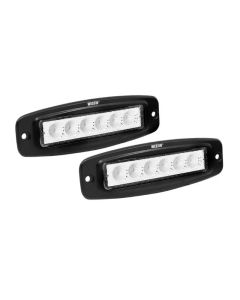 Westin Single Row 6 x 3W Bridgelux w/terminated wiring (set of 2) - Black - 09-1918FM6