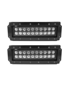 Westin HDX Flush Mount B-FORCE LED Light Kit (Set of 2) w/wiring harness - Black - 57-0035