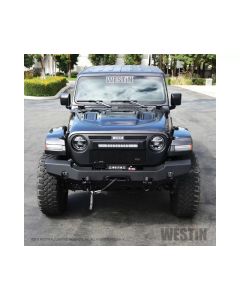 Westin 18-20 Jeep Wrangler JL WJ2 Full Width Front Bumper - Textured Black - 59-80105
