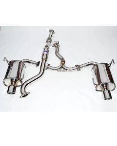 Invidia 03-06 Evo 76mm N1 Titanium Tip Cat-back Exhaust - HS03ML8GTT