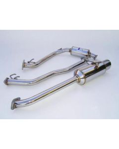 Invidia 06-08 Honda Fit 50mm (101mm tip) Cat-back Exhaust - HS06HF1GTP