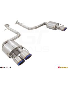 GTHaus Meisterschaft GTS (Non-Valved) Titanium Axleback Oval Tips for Lexus GS-F 2015-2020 - LE0322518
