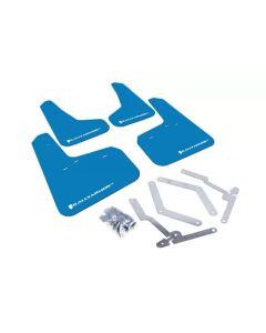 Rally Armor 12-19 Ford Focus ST / 16-19 RS Nitrous Blue UR Mud Flap w/White Logo - MF27-UR-NBL/WH
