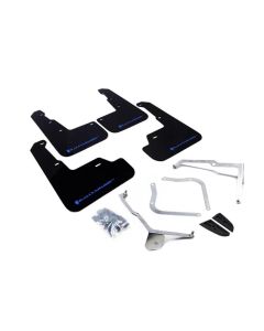 Rally Armor 15-21 Subaru WRX/STI Black UR Mud Flap w/Light Blue Logo - MF32-UR-BLK/LBL