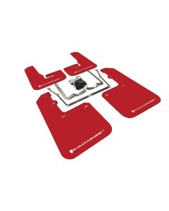 Rally Armor 2015+ VW Jetta Red UR Mud Flap w/ White Logo- RALL-MF42-UR-RD/WH