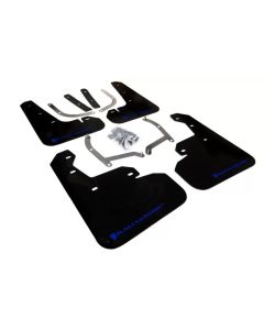Rally Armor 17-23 Subaru Impreza 4D/5D Black UR Mud Flap w/Blue Logo - MF45-UR-BLK/BL