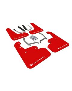 Rally Armor 17+ Subaru Impreza Red UR Mud Flap w/ White Logo- RALL-MF45-UR-RD/WH