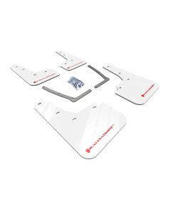 Rally Armor White UR Mud Flap w/ Red Logo Honda Civic Si 16-20- RALL-MF50-UR-WH/RD