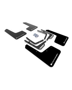 Rally Armor Black UR Mud Flap w/ White Logo Ford Raptor 2017-2022- RALL-MF53-UR-BLK/WH