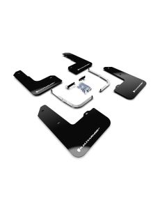 Rally Armor 19-22 Hyundai Veloster N Black UR Mud Flap w/ White Logo - MF57-UR-BLK/WH