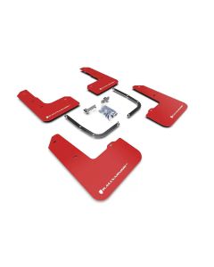 Rally Armor Red UR Mud Flap w/ White Logo Hyundai Veloster N 2019-2021- RALL-MF57-UR-RD/WH