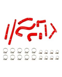 Mishimoto 4mm Red Silicone Heater Hose Kit With Rear Heater Toyota 4Runner 1996-2002- MISH-MMHOSE-4RUN34-96HHRRD