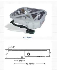 Moroso Mazda 13B Rotary (w/Rear Sump) Drag Race Baffled Wet Sump 6.25qt 4in Aluminum Oil Pan - 20940